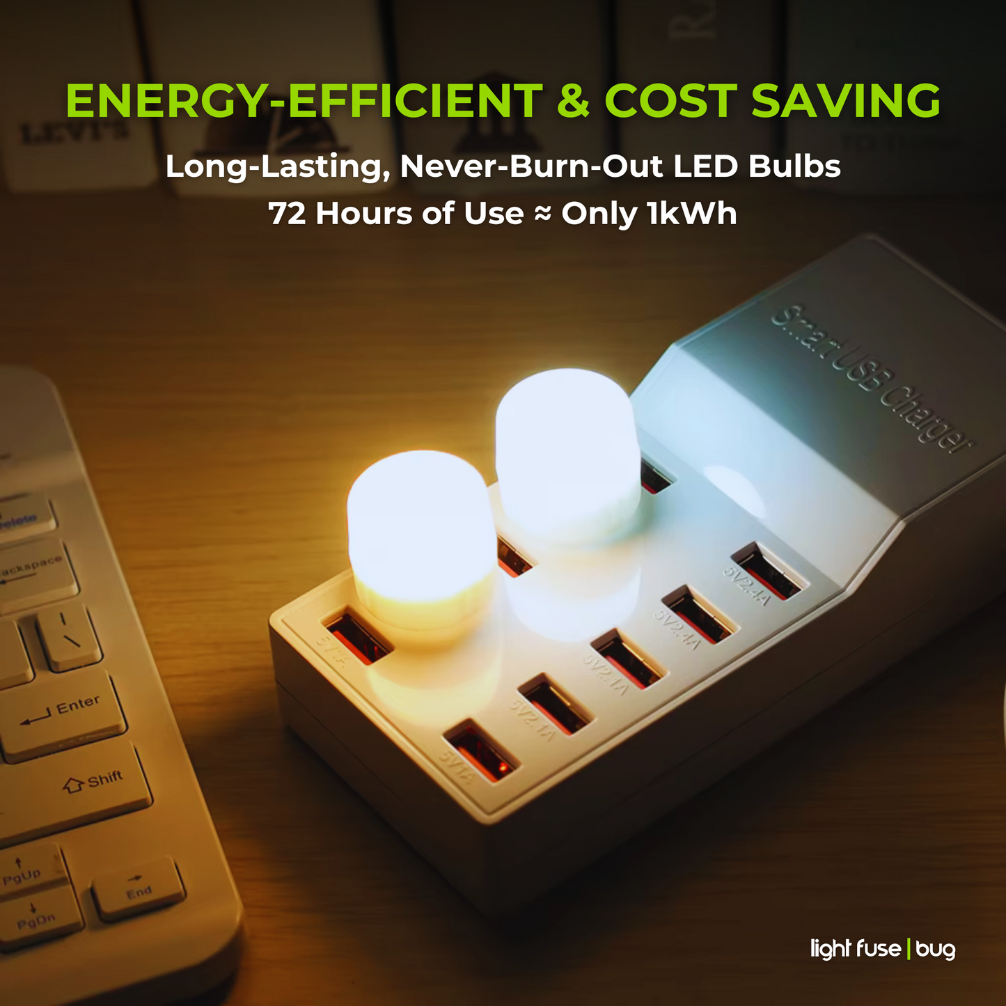 Light Fuse™ Bug - Mini bombilla LED USB