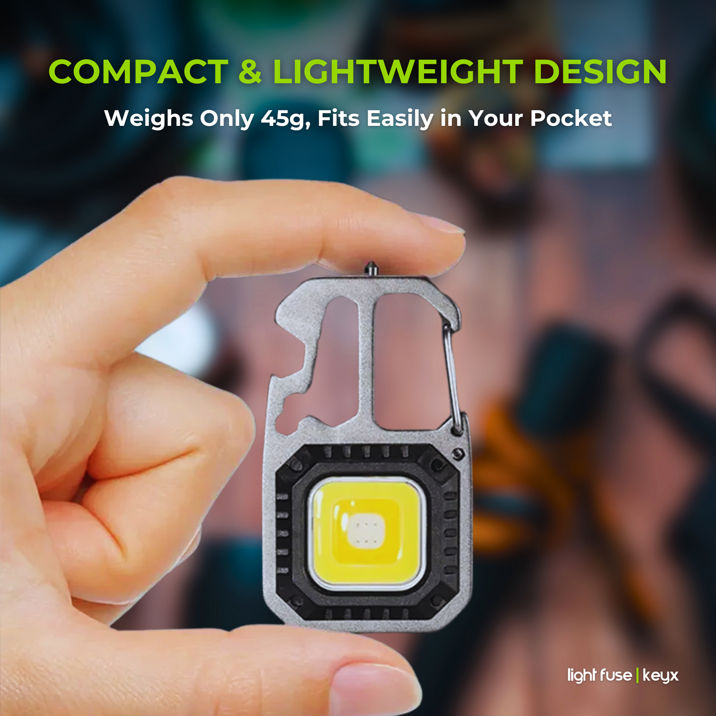 Light Fuse™ KeyX - Llavero con luz LED