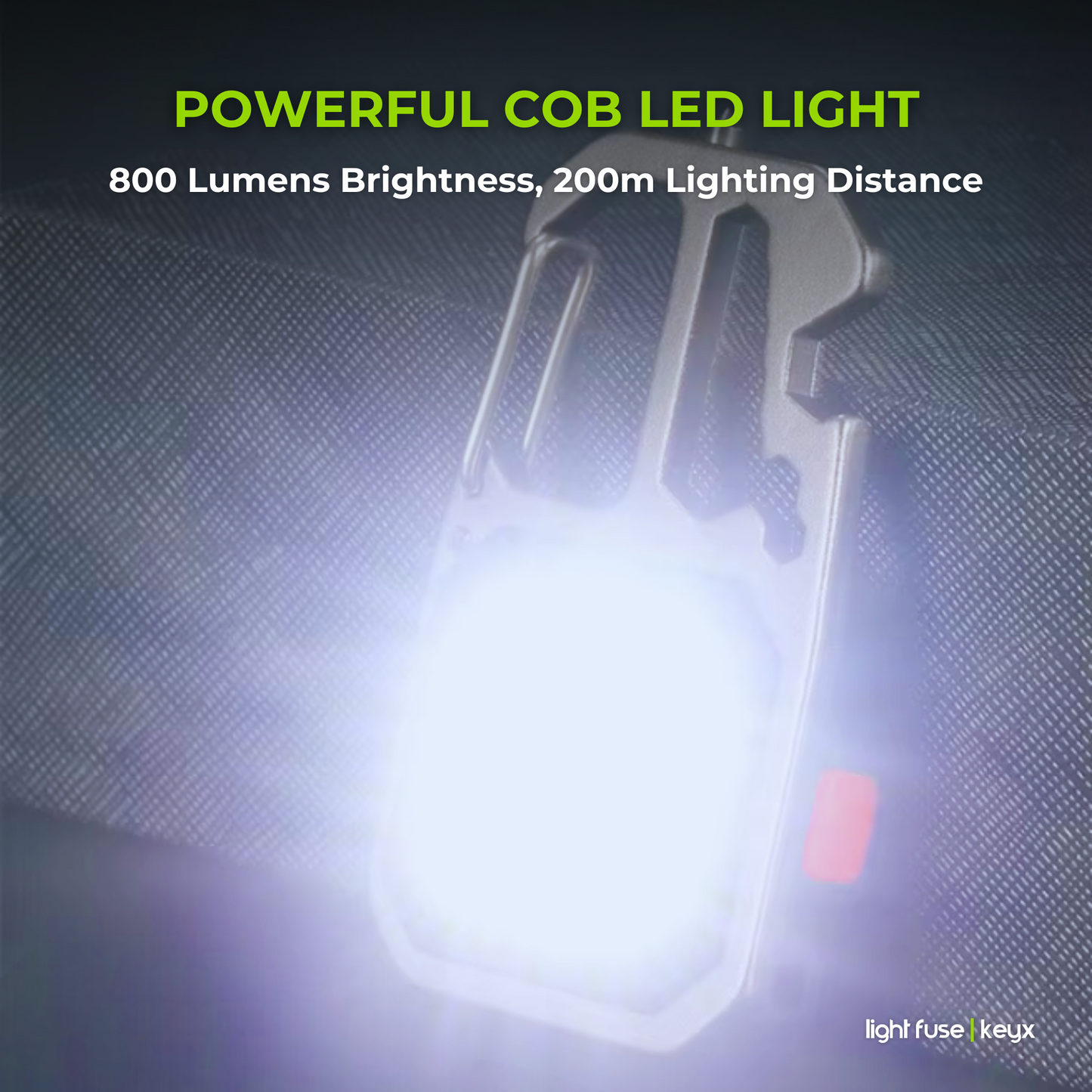Light Fuse™ KeyX - Llavero con luz LED