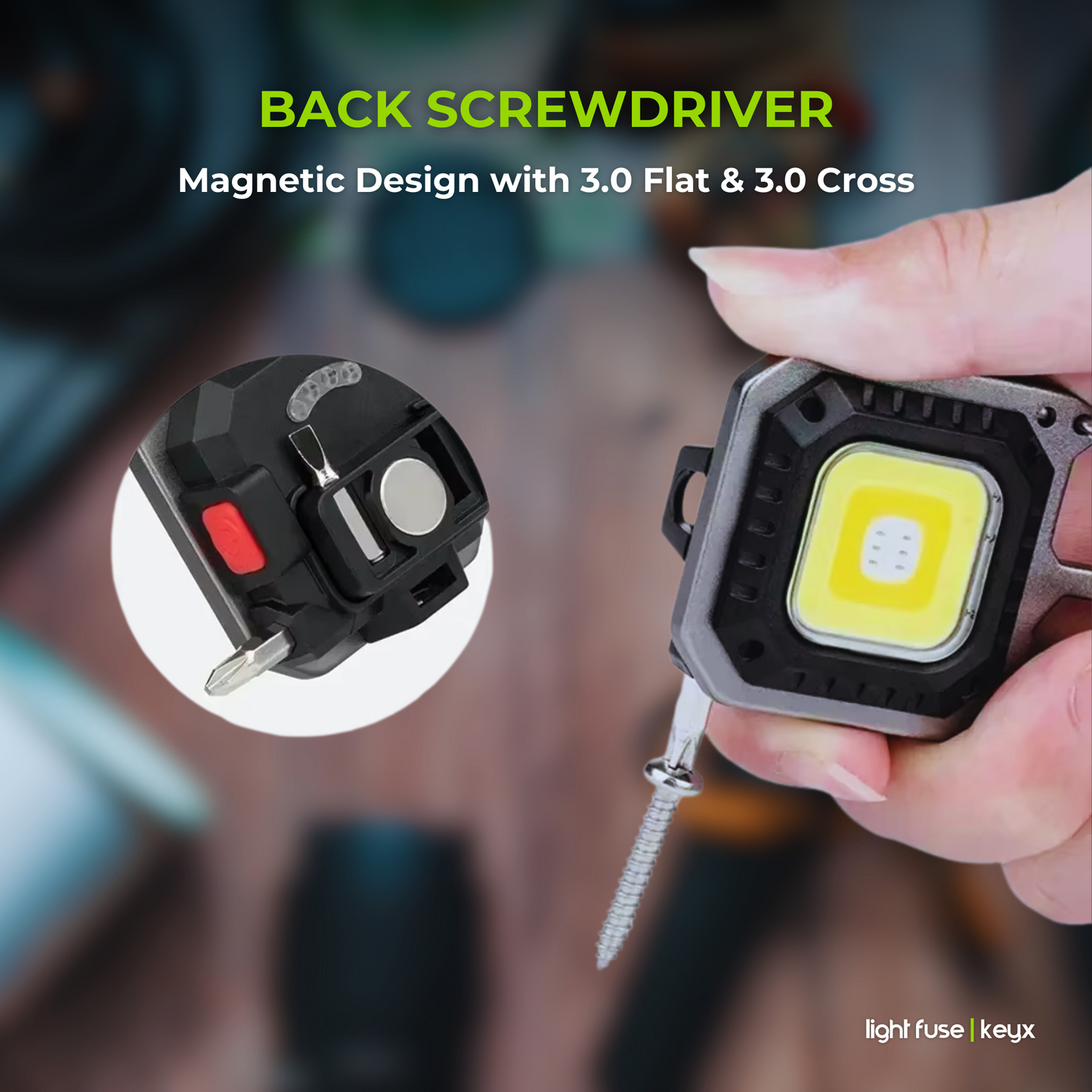 Light Fuse™ KeyX - Llavero con luz LED