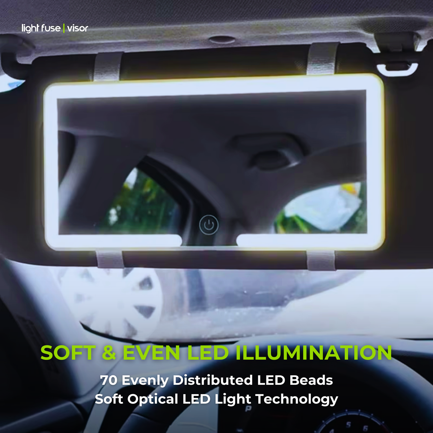 Espejo de maquillaje LED con visor Light Fuse™