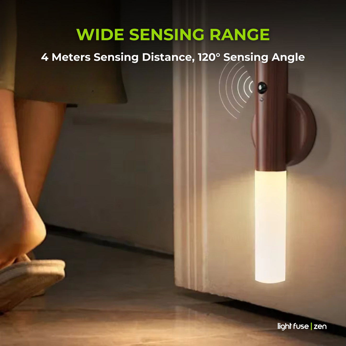 Light Fuse™ Zen - Lámpara de pared con sensor de movimiento