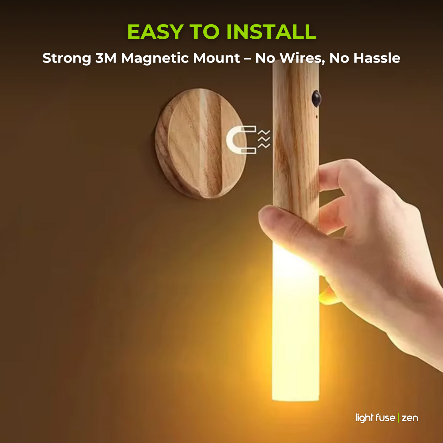 Light Fuse™ Zen - Lámpara de pared con sensor de movimiento