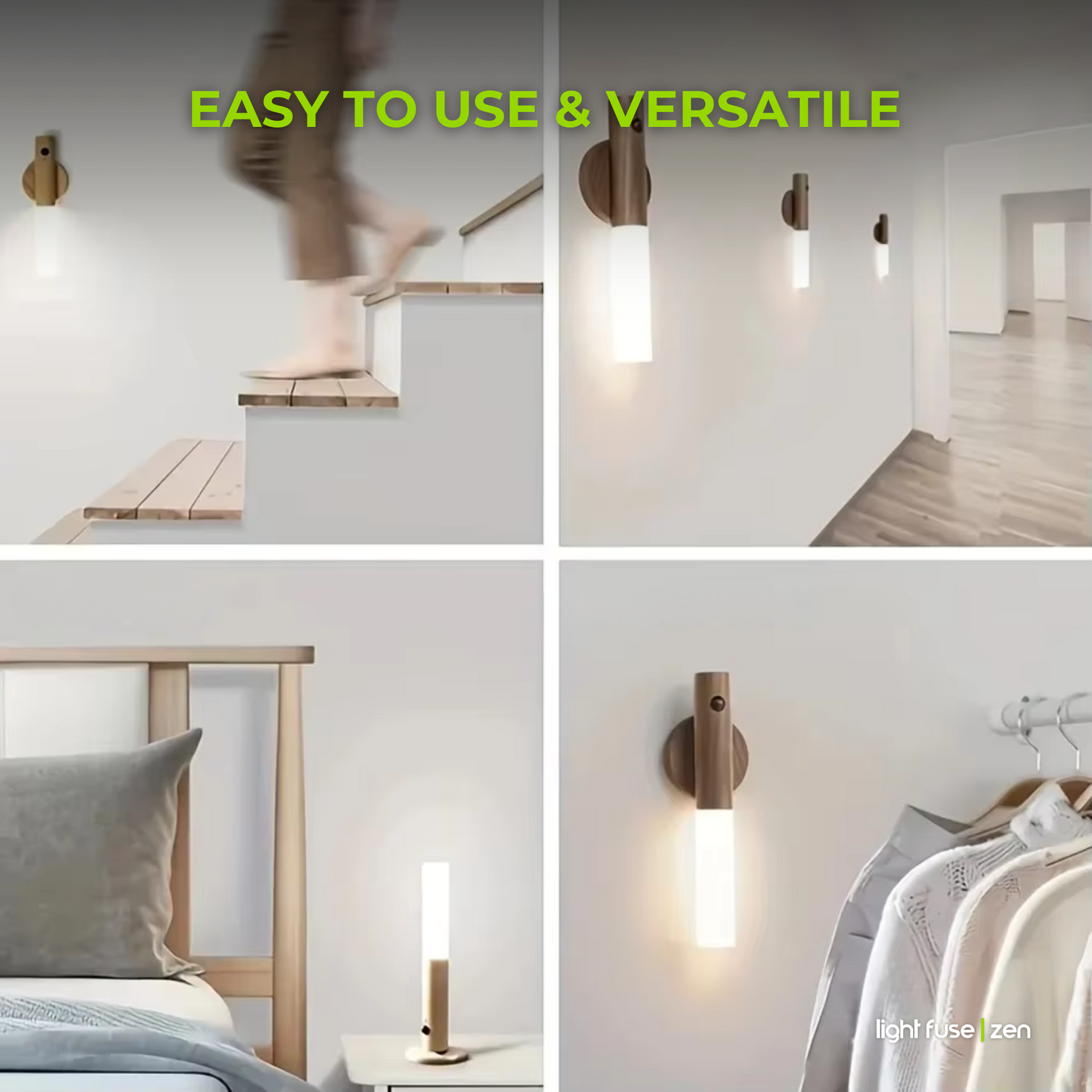 Light Fuse™ Zen - Lámpara de pared con sensor de movimiento