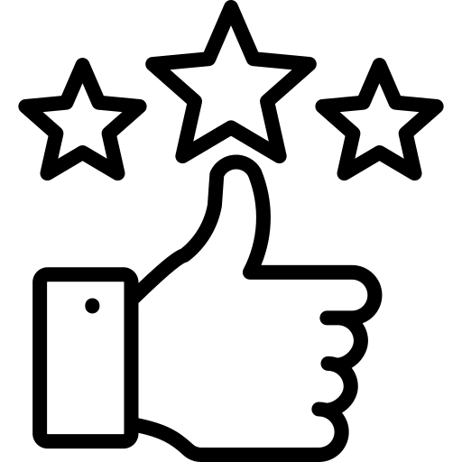 Black customer satisfaciton icon